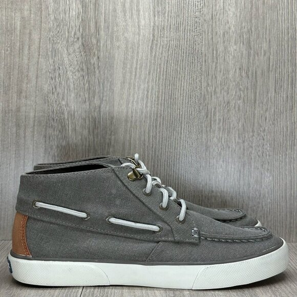 Sperry Chukka Boots Womens Sz 8.5M Top Sider Ankle Lace Up Flat Activewear Gray - Picture 1 of 12